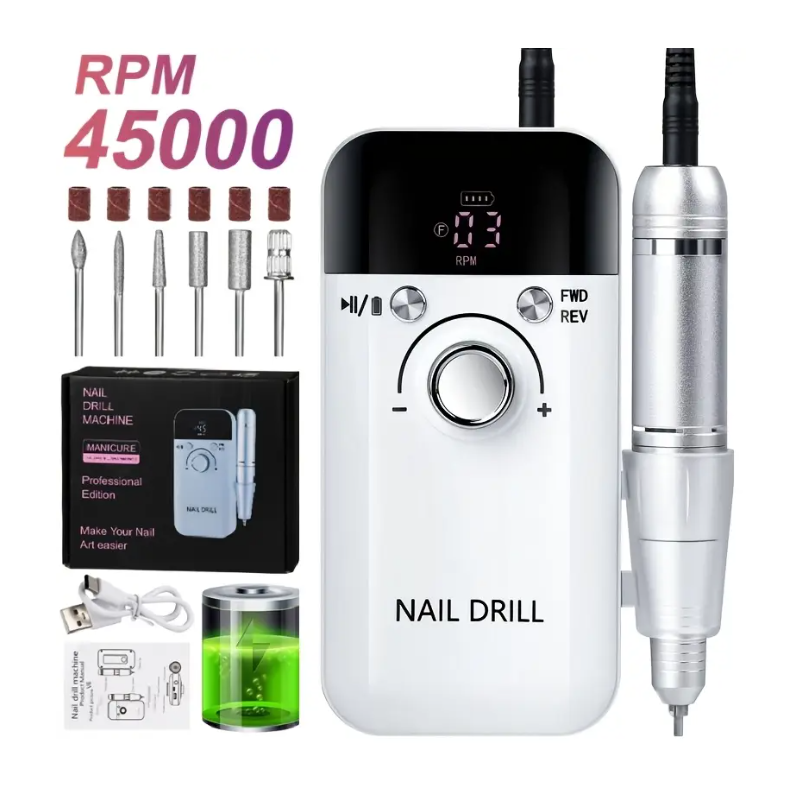 Akumulatorski pedikerski aparat 45.000 obratov mali1