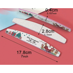 Pilica za darilo strankam za nohte božični vzorec